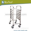 Hotel &Restaurant chrome plated bakery baskets trolley